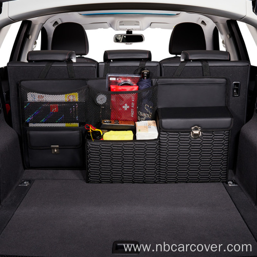 SUV car storage box organizer high quality leather